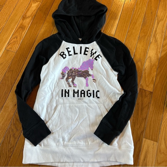 Justice Disney Christmas Pajama Set T-Shirt Hooded Sweatshirt Leggings Lot Sz 8 - Picture 2 of 12